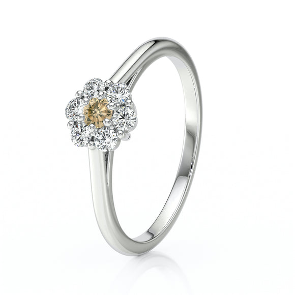 Bague entourage diamant cognac Pour la Vie - 9