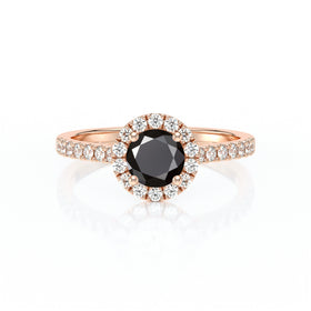 Bague entourage diamant noir Coup de Foudre - 10