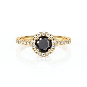 Bague entourage diamant noir Coup de Foudre - 10