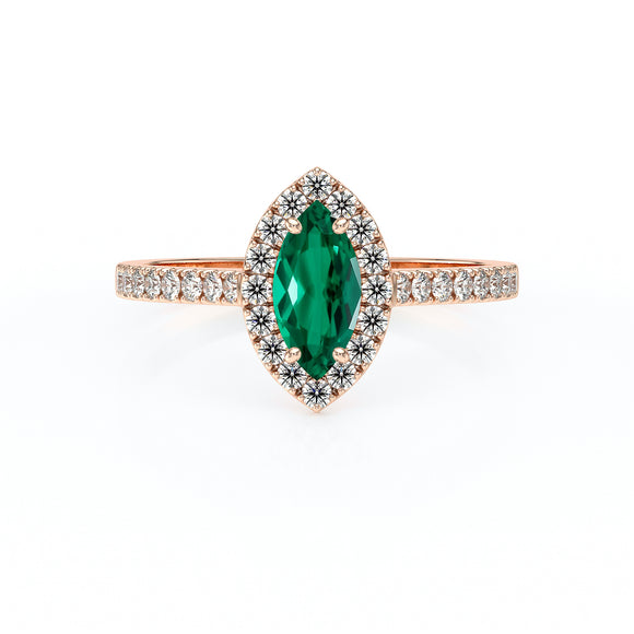 Bague entourage émeraude et diamant Promets Moi - 2