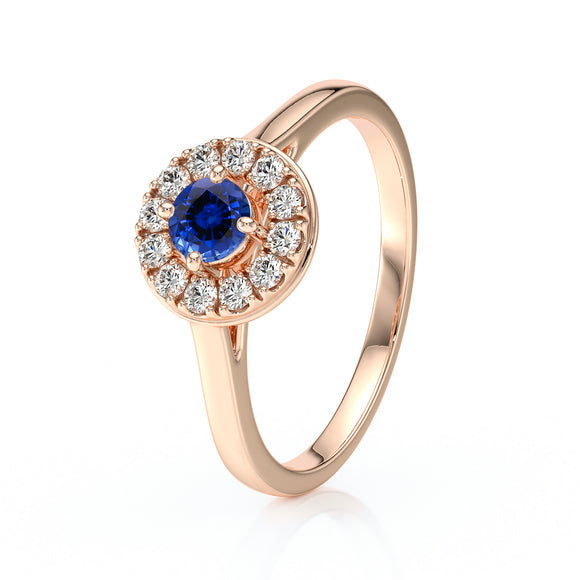 Bague entourage saphir et diamant Pour la Vie - 2