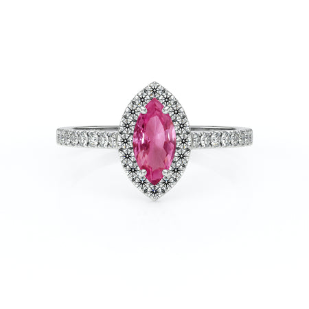 Bague entourage saphir vert et diamant Promets Moi - 2