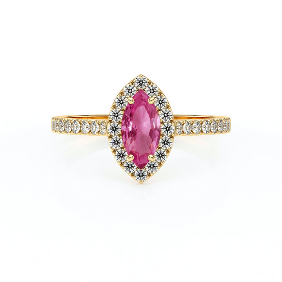 Bague entourage saphir vert et diamant Promets Moi - 2