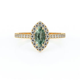 Bague entourage saphir rose et diamant Promets Moi - 2