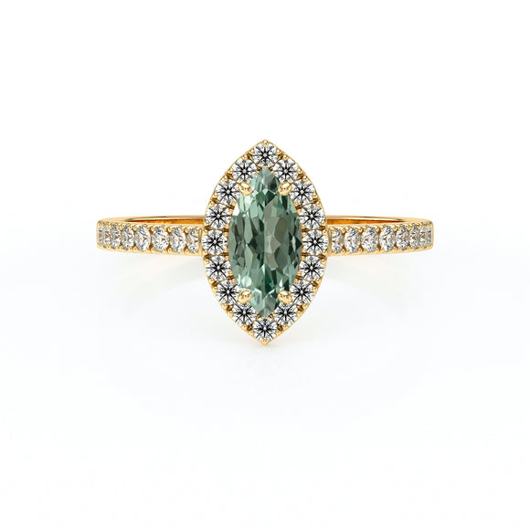 Bague entourage saphir rose et diamant Promets Moi - 2