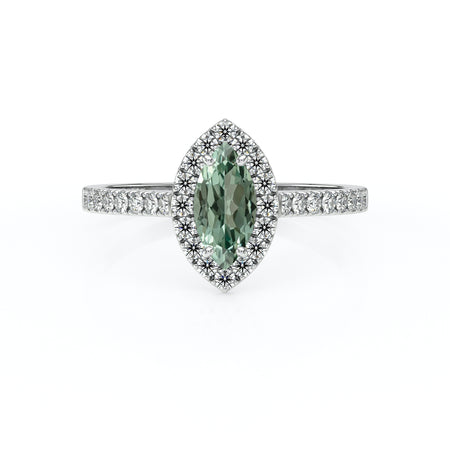 Bague entourage saphir rose et diamant Promets Moi - 2