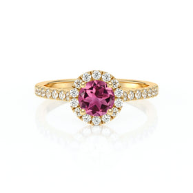 Bague entourage tourmaline diamant Coup de Foudre - 10