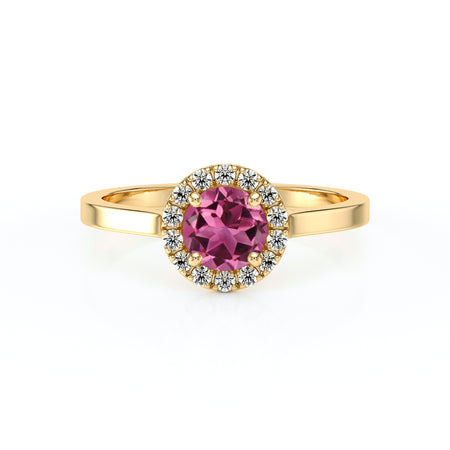 Bague entourage tourmaline diamant Coup de Foudre - 14