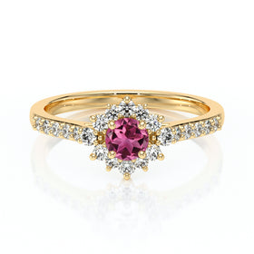 Bague entourage tourmaline et diamant Pour la Vie - 8