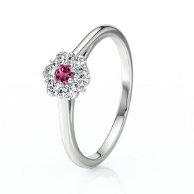 Bague entourage tourmaline diamant Pour la Vie - 9