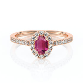 Bague entourage tourmaline et diamant Promets Moi - 3