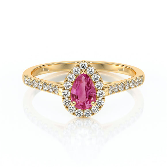 Bague entourage tourmaline et diamant Promets Moi - 4