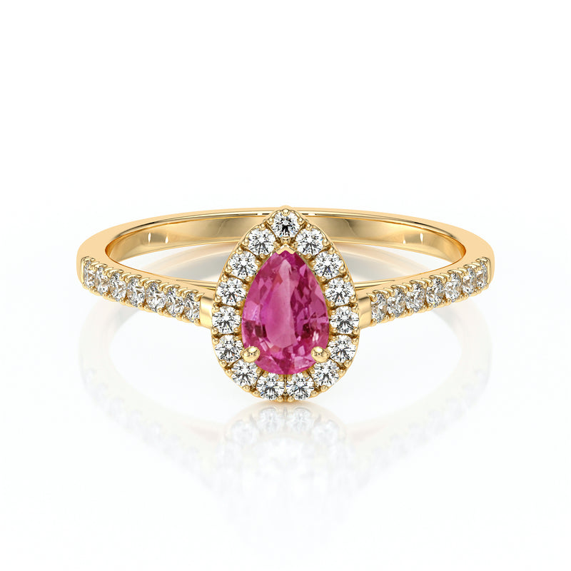 Bague entourage tourmaline et diamant Promets Moi - 4