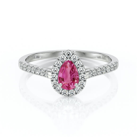 Bague entourage tourmaline et diamant Promets Moi - 4