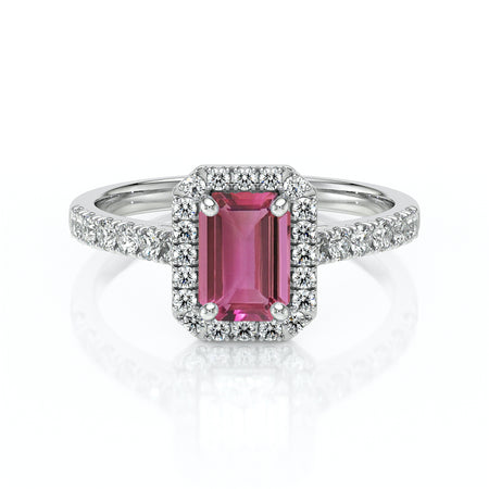 Bague entourage tourmaline et diamant Promets Moi - 8