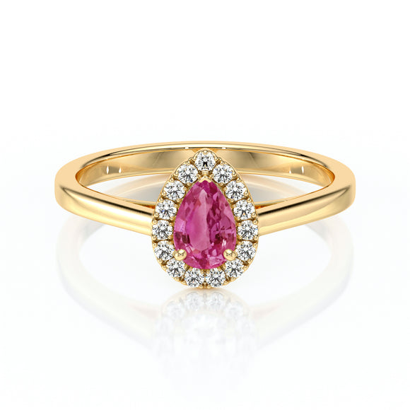 Bague entourage tourmaline et diamant Promets Moi - 7