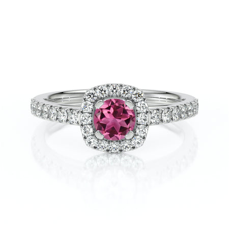 Bague entourage tourmaline et diamant Coup de Foudre - 1