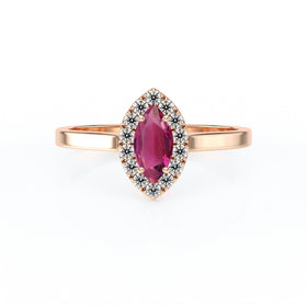 Bague entourage tourmaline et diamant Promets Moi - 10