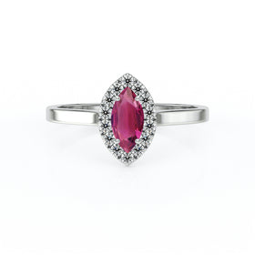 Bague entourage tourmaline et diamant Promets Moi - 10