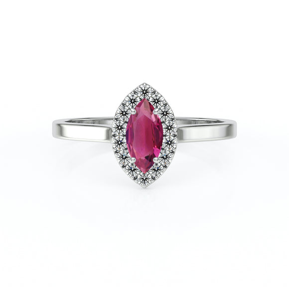 Bague entourage tourmaline et diamant Promets Moi - 10