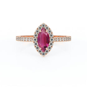 Bague entourage tourmaline et diamant Promets Moi - 2