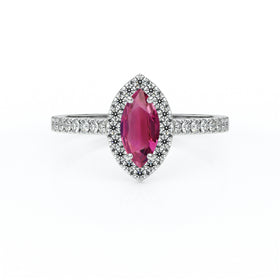 Bague entourage tourmaline et diamant Promets Moi - 2