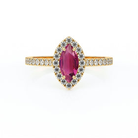 Bague entourage tourmaline et diamant Promets Moi - 2
