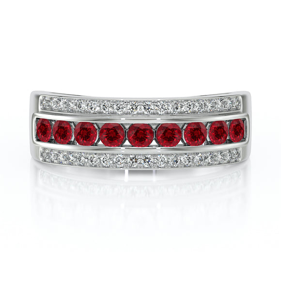 Bague rubis diamant Illumine Moi - 6