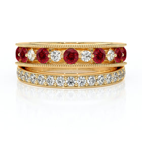 Bague rubis diamant Illumine Moi - 7