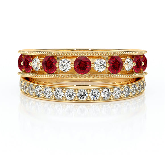 Bague rubis diamant Illumine Moi - 7