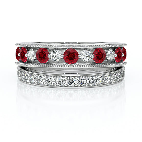Bague rubis diamant Illumine Moi - 7