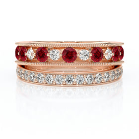 Bague rubis diamant Illumine Moi - 7