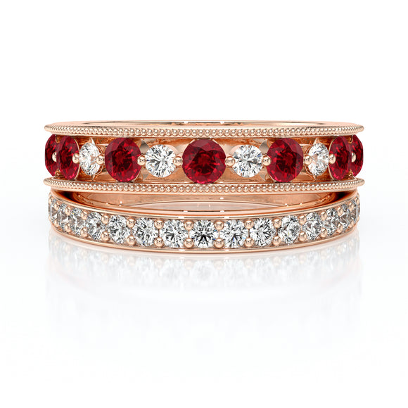 Bague rubis diamant Illumine Moi - 7
