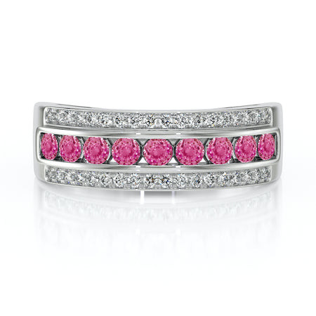 Bague saphir rose diamant Illumine Moi - 6