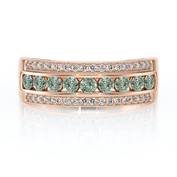 Bague saphir vert diamant Illumine Moi - 6