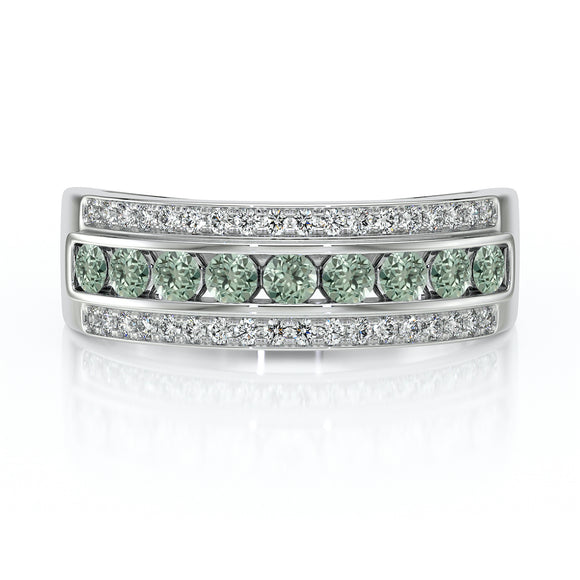 Bague saphir vert diamant Illumine Moi - 6