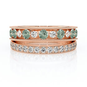 Bague saphir vert diamant Illumine Moi - 7