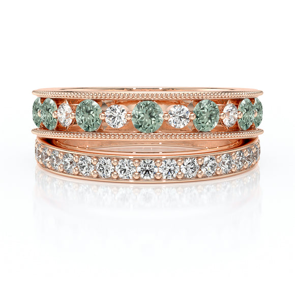 Bague saphir vert diamant Illumine Moi - 7