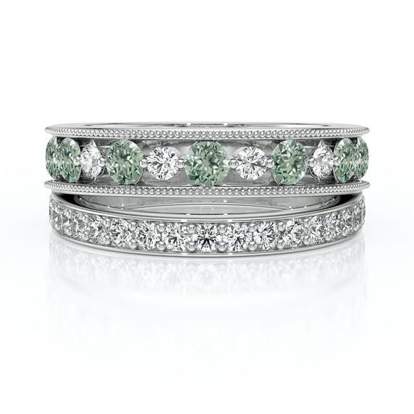 Bague saphir vert diamant Illumine Moi - 7