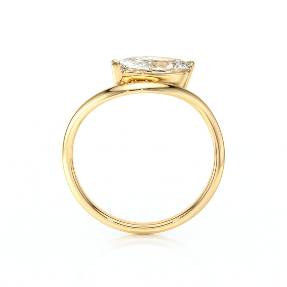 Bague solitaire diamant Clair de Lune - 2