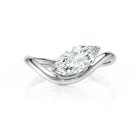 Bague solitaire diamant Clair de Lune - 2