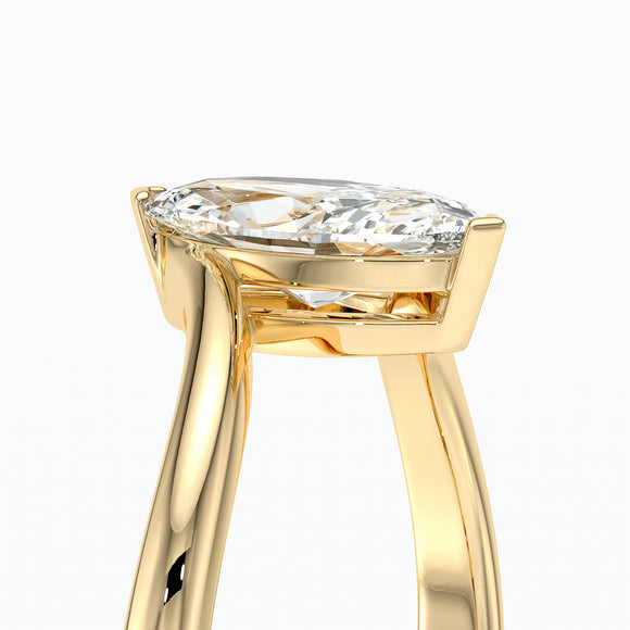 Bague solitaire diamant Clair de Lune - 3