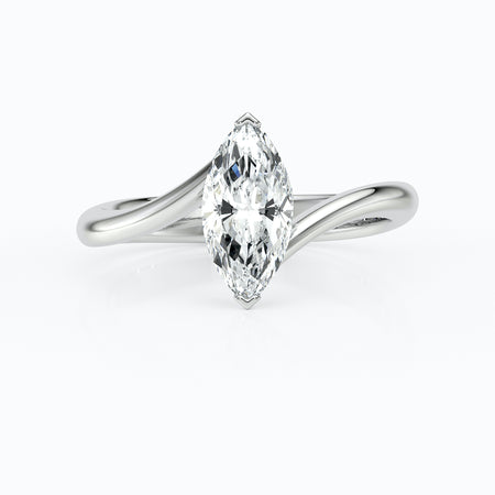 Bague solitaire diamant Clair de Lune - 3