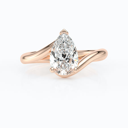 Bague solitaire diamant Clair de Lune - 4