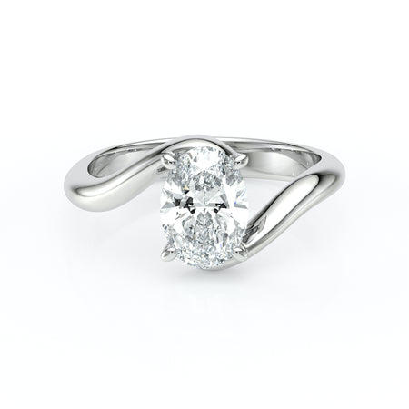 Bague solitaire diamant Clair de Lune - 5