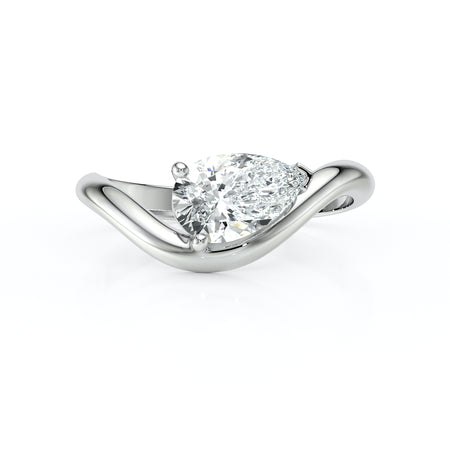 Bague solitaire diamant Clair de Lune - 6