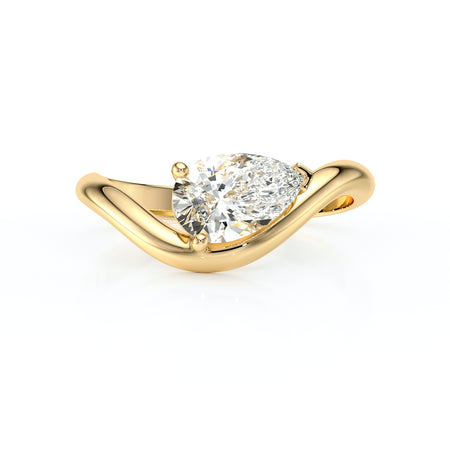 Bague solitaire diamant Clair de Lune - 6