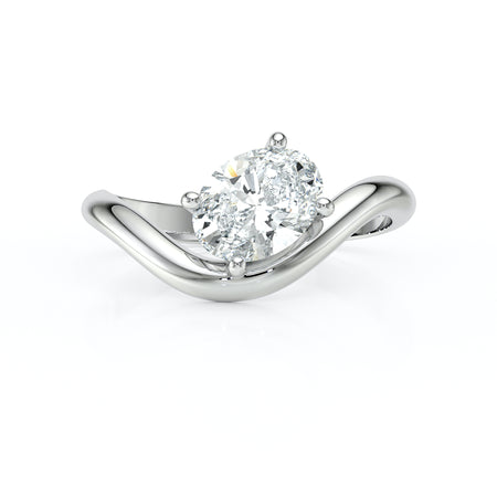 Bague solitaire diamant Clair de Lune - 7
