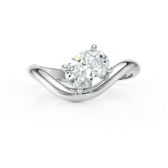 Bague solitaire diamant Clair de Lune - 7