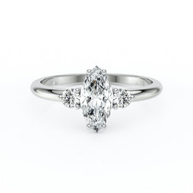 Bague trilogie diamant Coucher de Soleil - 11